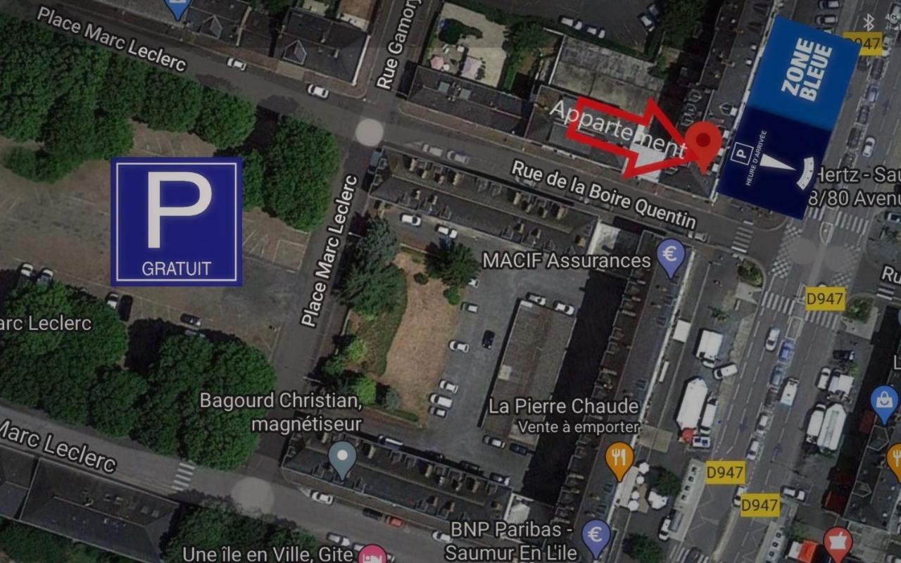 Appartement 1-6 Pers Situe Entre Les Ponts Saumur Zewnętrze zdjęcie